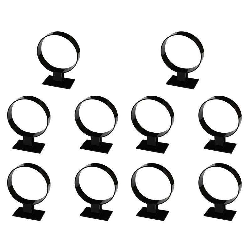

AOAO-10X Acrylic Headband Holder, Hair Accessories, Headband Display Stand, Jewelry Holder Black