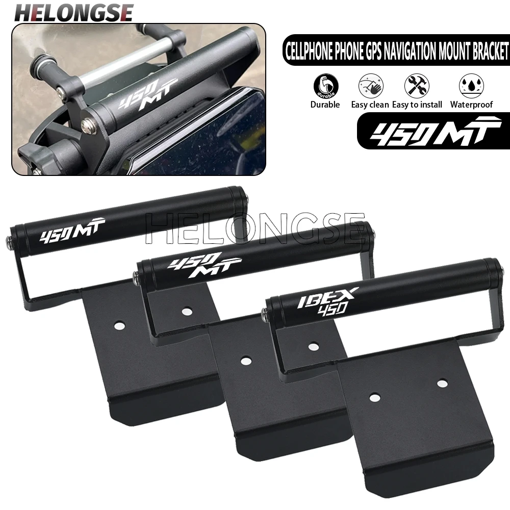 

For CFMOTO CF 450MT IBEX 450 MT GPS Navigation Mount Bracket MT450 2024 2025 2026 IBEX450 Handlebar Bar Extension Stand Holder