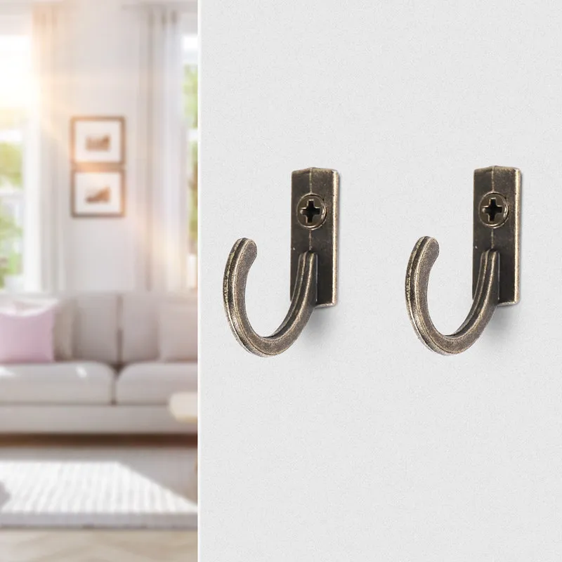 ABWR-58 buah kait tempel dinding, kait mantel kecil, gantungan tunggal untuk cangkir kopi gantung, handuk dapur