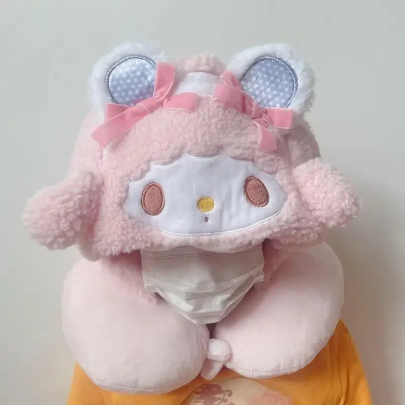 Shi Dizai kreskówka poduszka na szyję z kapturem poduszka podróżna drzemka moja melodia samolot poduszka ochrona Dumbo poduszka szyjna poduszka w kształcie litery U urocza