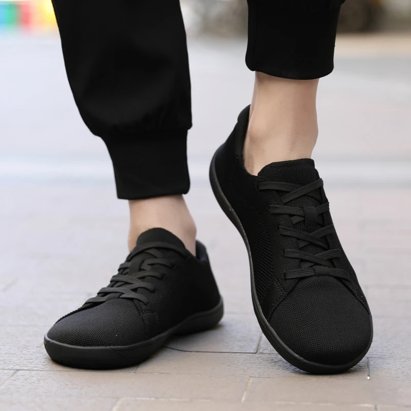 

Новые туфли с широким носком и широким носком, тканая сетка для босиком, мягкая дышащая универсальная износостойкая нескользящая повседневная спортивная обувь