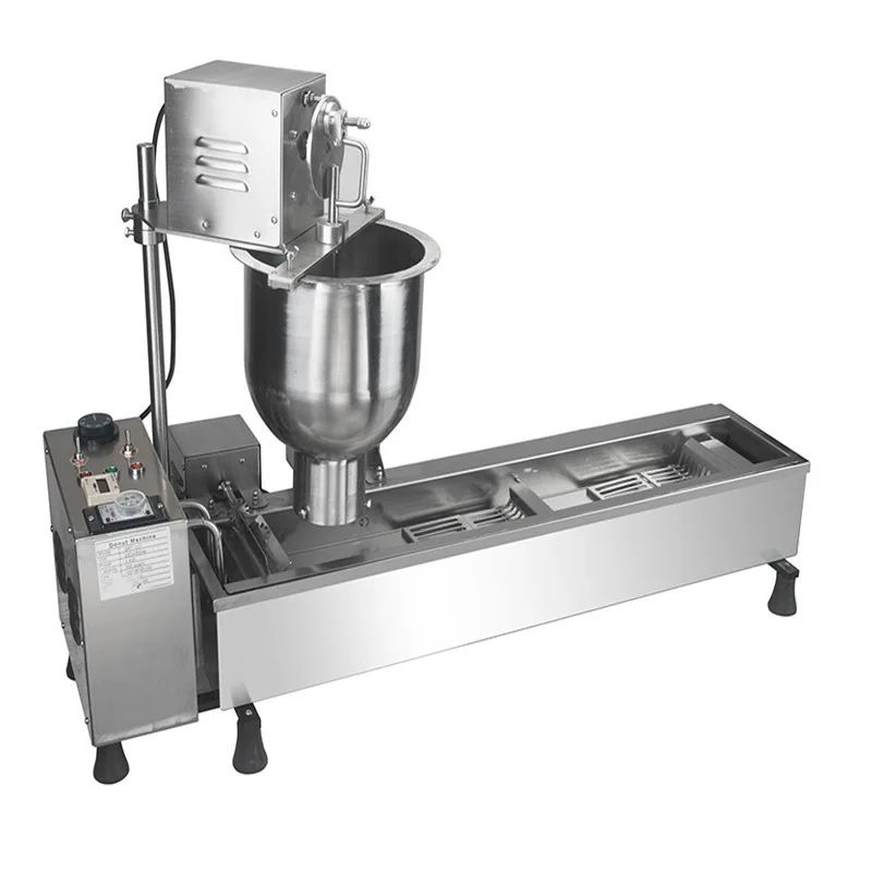 

Commercial Automatic Mini Donut Maker 220V 110V Equipment Snack Machinery Single Row Automatic Mini Doughnut Making Machine