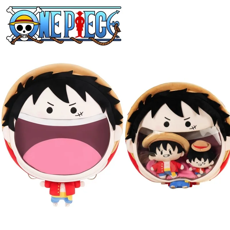 

Натуральная цельная плюшевая сумка Luffy Ita с большой головой, счастливый рюкзак, большая вместительная сумка для куклы, товары в стиле аниме, подарок для мальчиков и девочек