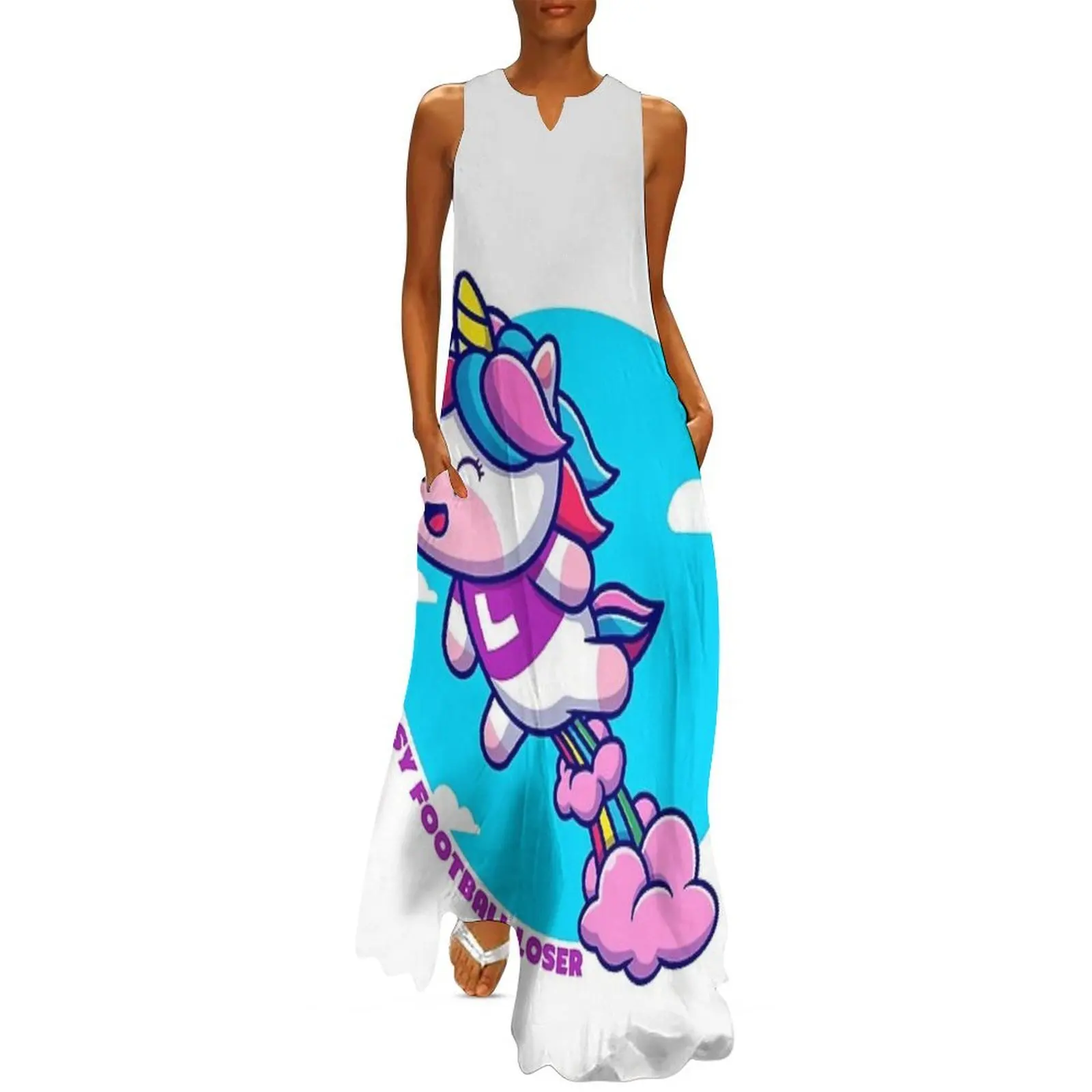 

Super Fantasy Football Loser Long Dress Beachwear women's luxury party dress ladies dresses for women 2025 Clothing female