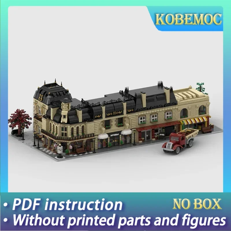 Moc Building Bricks City Street View Model Classics Modular Old Street Technology Blocks Gifts Christmas Toys DIY Sets Assembly