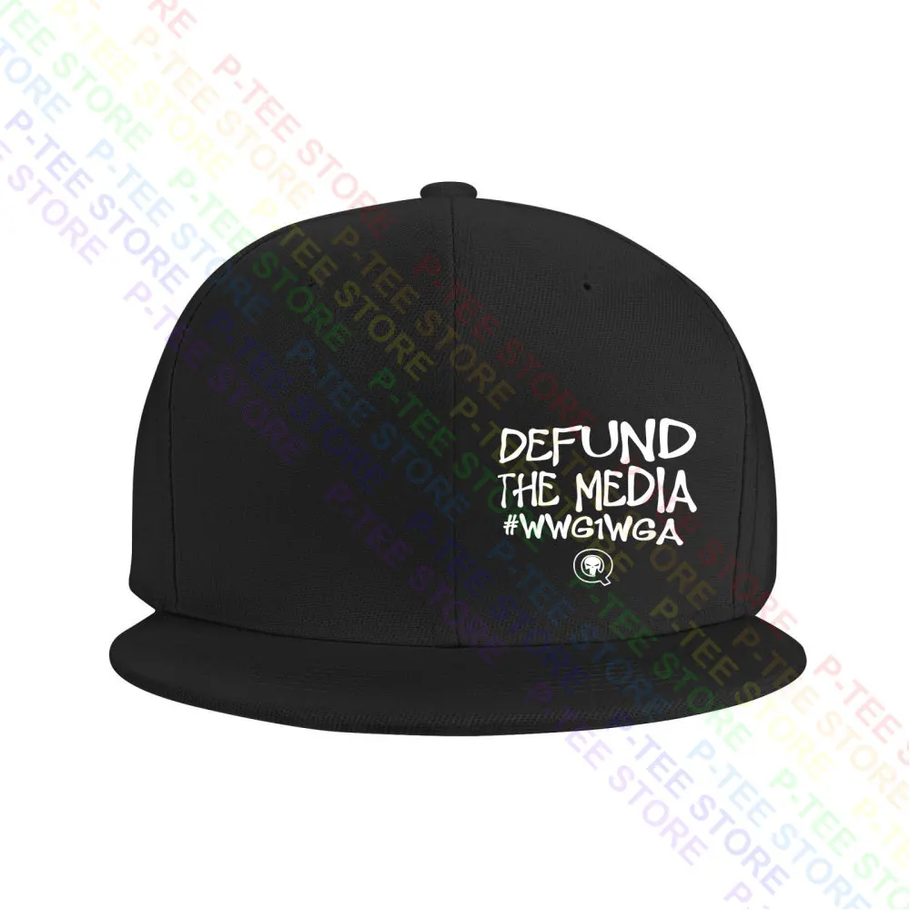 Defund The Media Wwg1Wga Baseball Cap Snapback Caps Knitted Bucket Hat