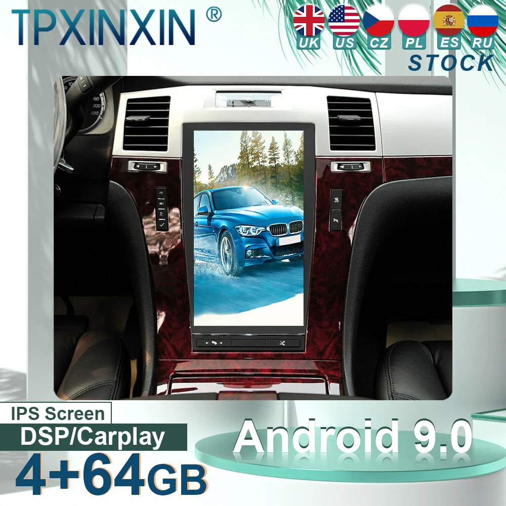 

Автомагнитола Cadillac Escalade /SLS, 9,7 дюйма, 6 + 128 ГБ, Android 11,0, Wi-Fi, USB, GPS