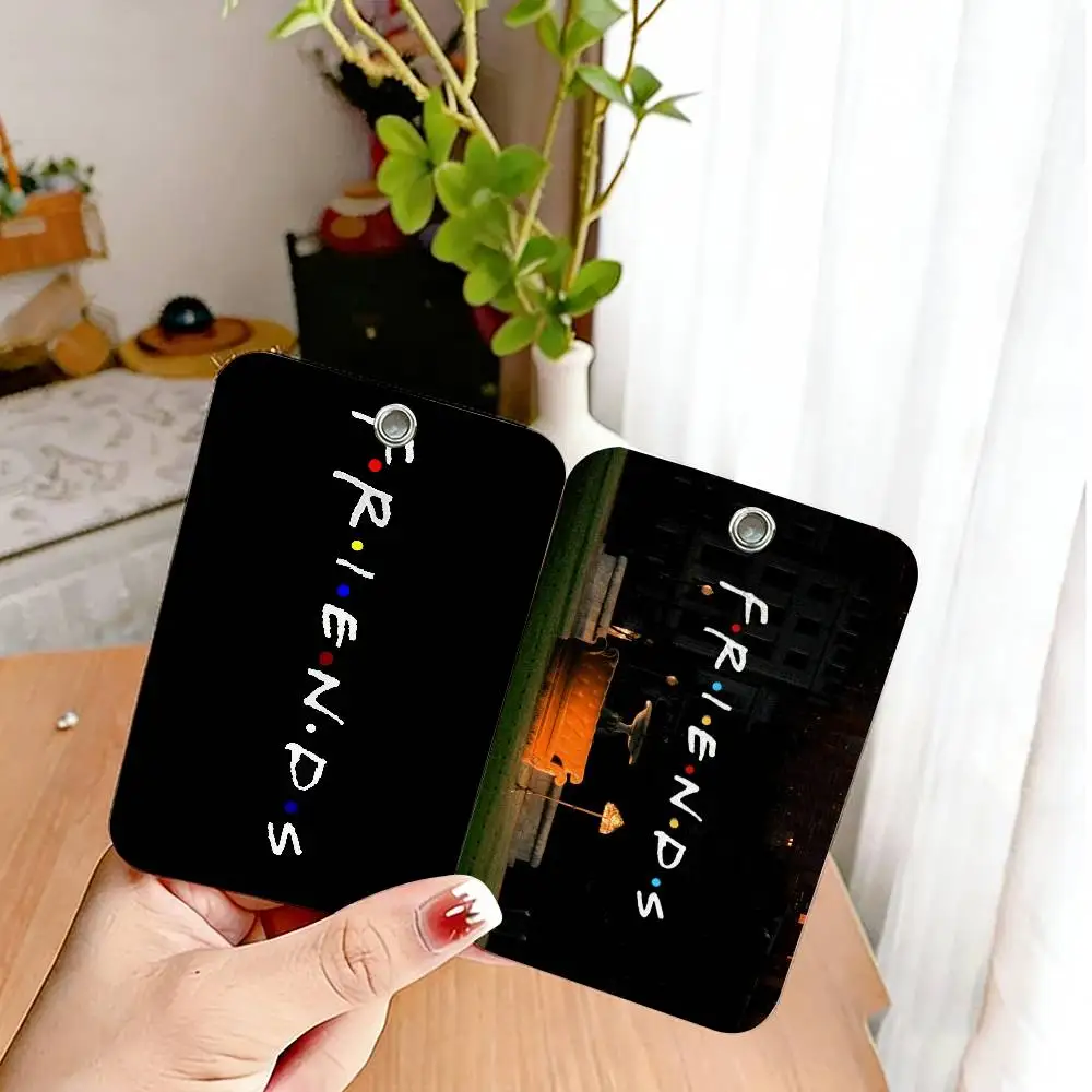 F-Friends Tv Show Style PU Access Card Holder with Keychain - Executive Protection for Bank card,Subway, Bus Card case
