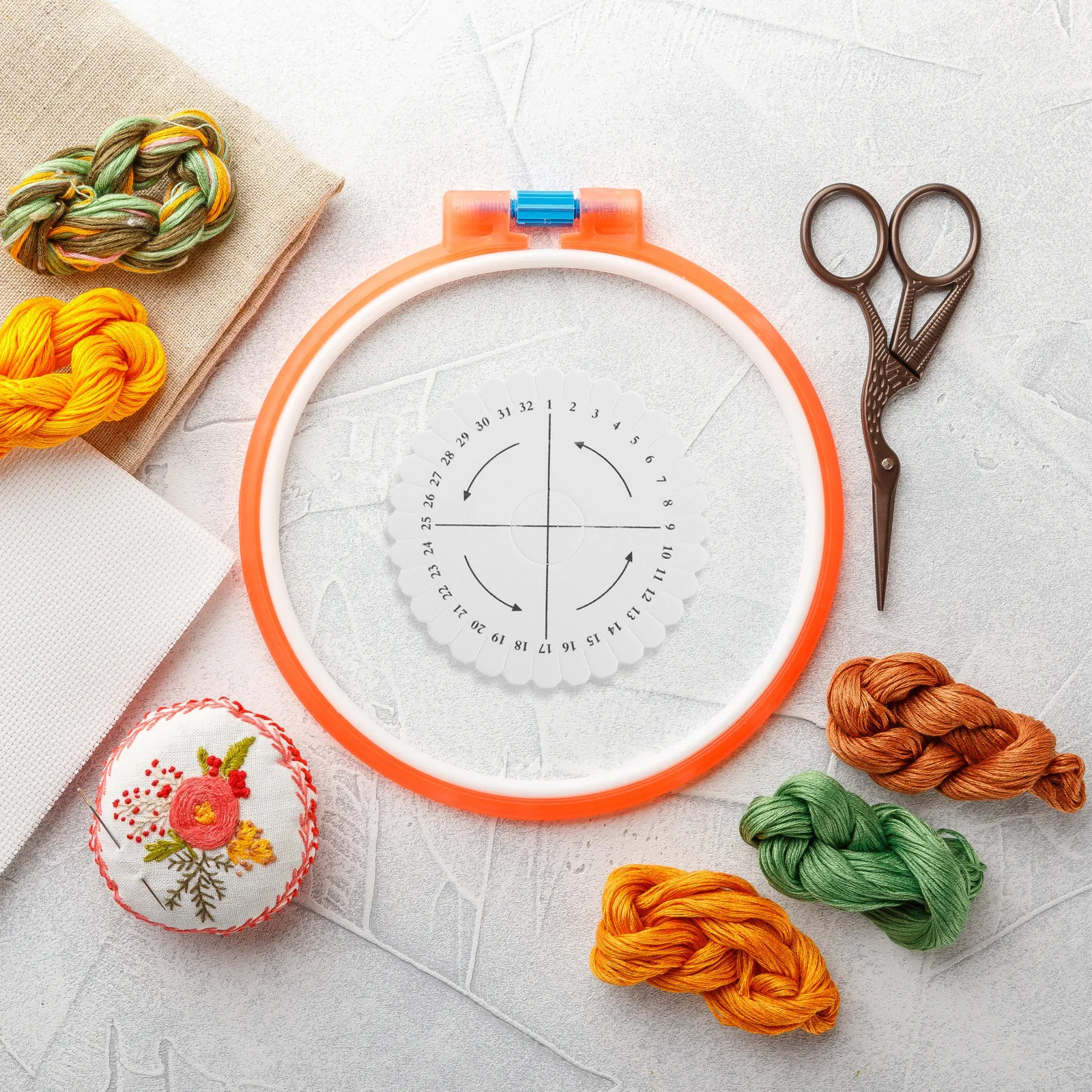 10 قطعة لوحة نسج مستديرة 32 فتحة تجديل القرص ل سوار ذاتي الصنع صنع المجوهرات أداة للحرف اليدوية المبتدئين ودية سلسلة المنوال #2