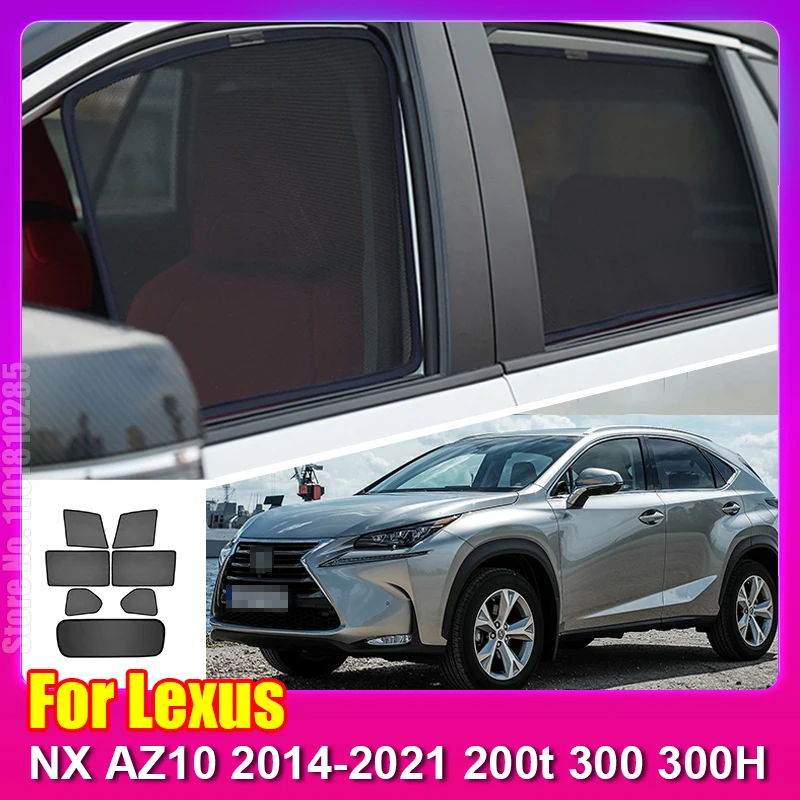 For Lexus NX AZ10 2014-2021 200t 300 Car Magnetic Sunshade Shield Front Windshield Curtain Rear Side Window Sun Shade Visor