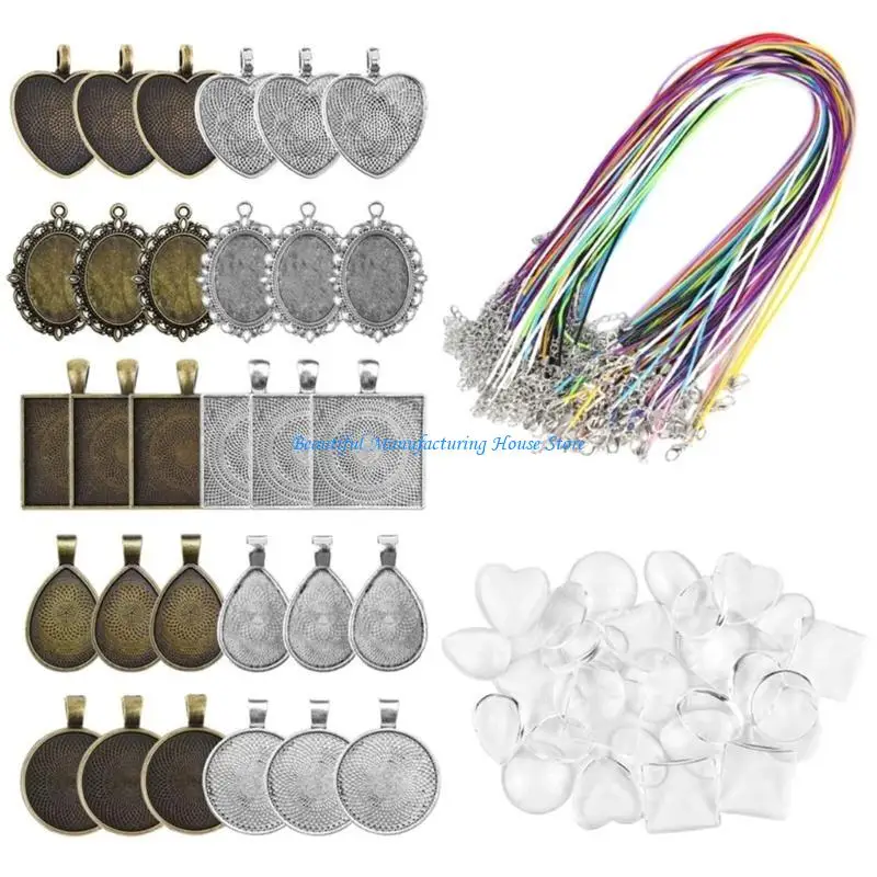 

E56A 90pcs Mixed Colored Necklace Cord Dainty Pendant Necklace Findings Accessory