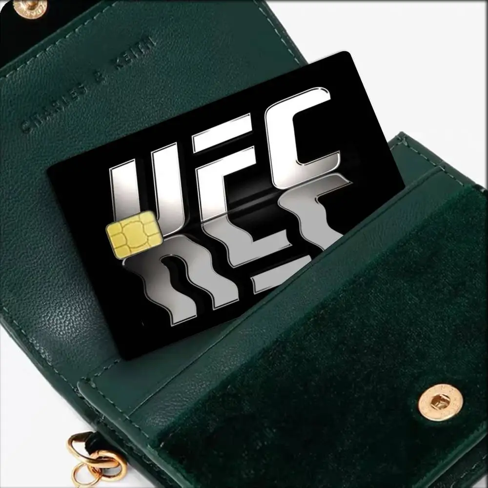 UFC Logo F-Fighting  Waterproof Film Skin Cover Credit Card Stickers Debit Front Bank Bus Pass - view 6