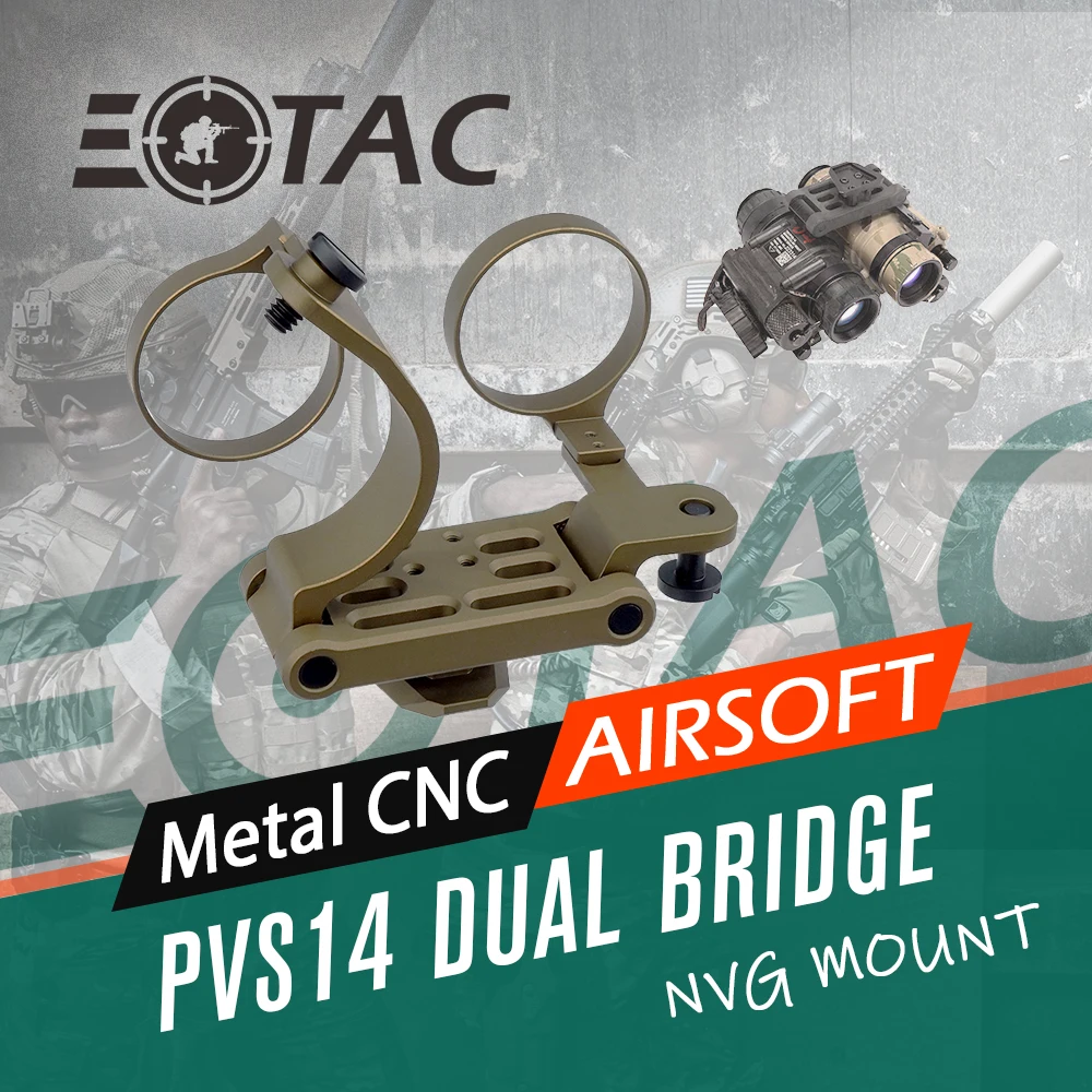 Non-Powered Bridge NVG Mount Dovetail PVS14 NPBM-D By 6061 T6 Aluminum For PVS14 AN/PVS14 TNV/PVS14 NG/PVS14