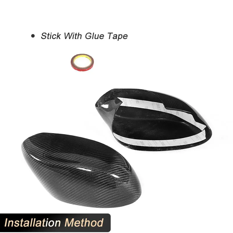 Car Rearview Mirror Covers Caps for BMW Z4 E85 2002-2008 Add On Racing Side Mirror Caps Shell Body Kits Carbon Fiber view 4