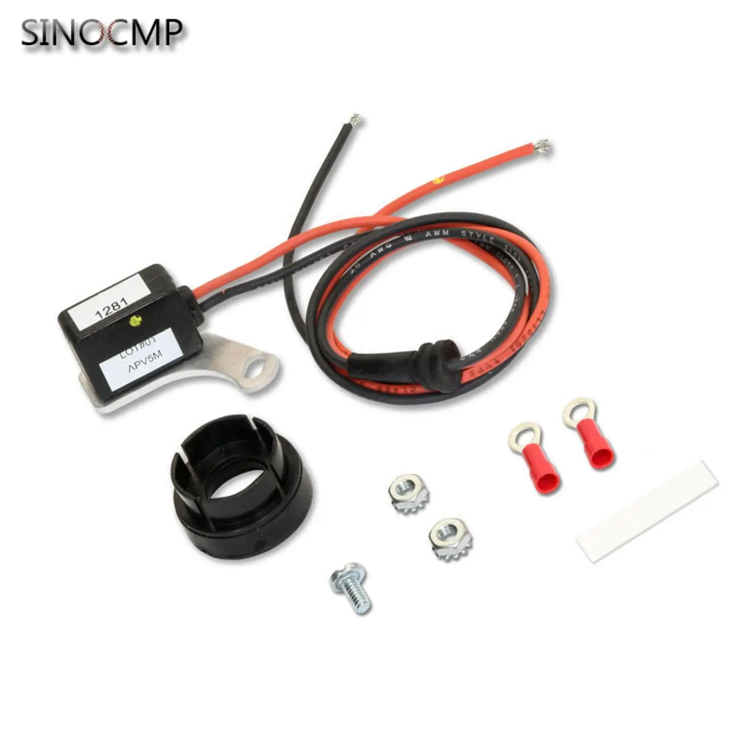 

Points-to-Electronic Conversion Kit 1281 Ignitor for 57-74 Ford V8 Engine Parts Exhaust Systems Electronic Ignition Accessories