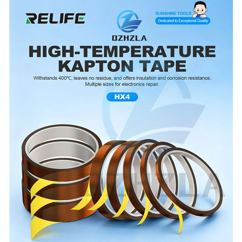 RELIFE HX4 High-temperature Resistant Tape Polyimide Sticker Phone PCB Circuit Board Battery Wrap Protection Repair Isolate Tool