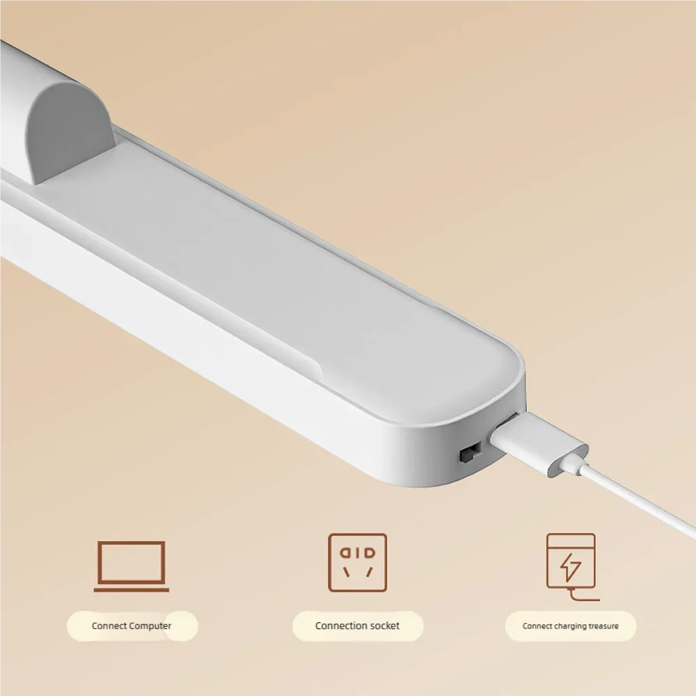 โคมไฟ LED ควบคุมด้วยเสียงอัจฉริยะสามารถชาร์จและเสียบได้ไฟถ่ายภาพเท่แม่เหล็กสำหรับนักเรียนโคมไฟโต๊ะอ่านหนังสือ