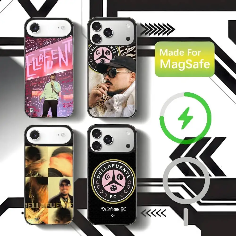 

D-Dellafuente Rapper Phone Case For iPhone 17,16,15,14,13,12,11,Pro,Max,Plus,Mini,SE4,E Magnetic Magsafe Wireless Charging