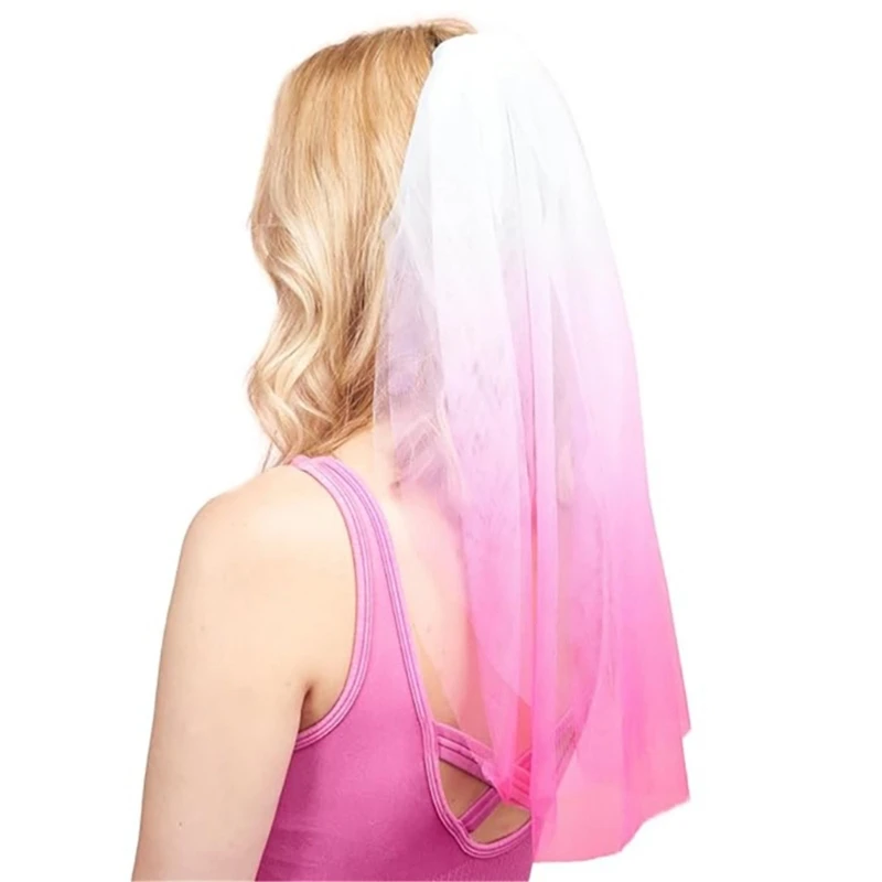 

Short Veil for Brides Bachelorette Party Bowknot Veil Wedding Dress Headpieces