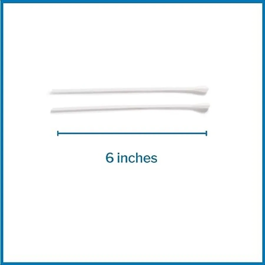 أداة تطبيق McKon ذات أطراف قطنية 6 بوصات [200 عدد] مسحات طبية معقمة طويلة ملفوفة بشكل فردي عمود بلاستيكي