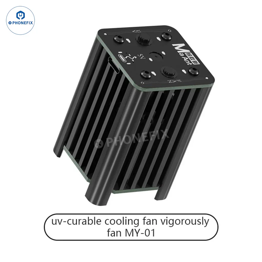 MaAnt MY-01 Power Fan 5W UV Curing Cooling Fan and Smoke Exhaust for Mobile Phone Motherboard Chip Repair Fast Heat Dissipation