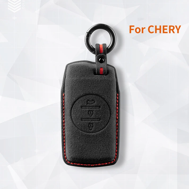 

Top Suede Car Remote Key Case Cover for Chery Tiggo 7 pro 8 Pro Exeed Tiggo 2 3x Arrizo 5 Pro Gx 5x EQ7 2021 Wallet Accessories