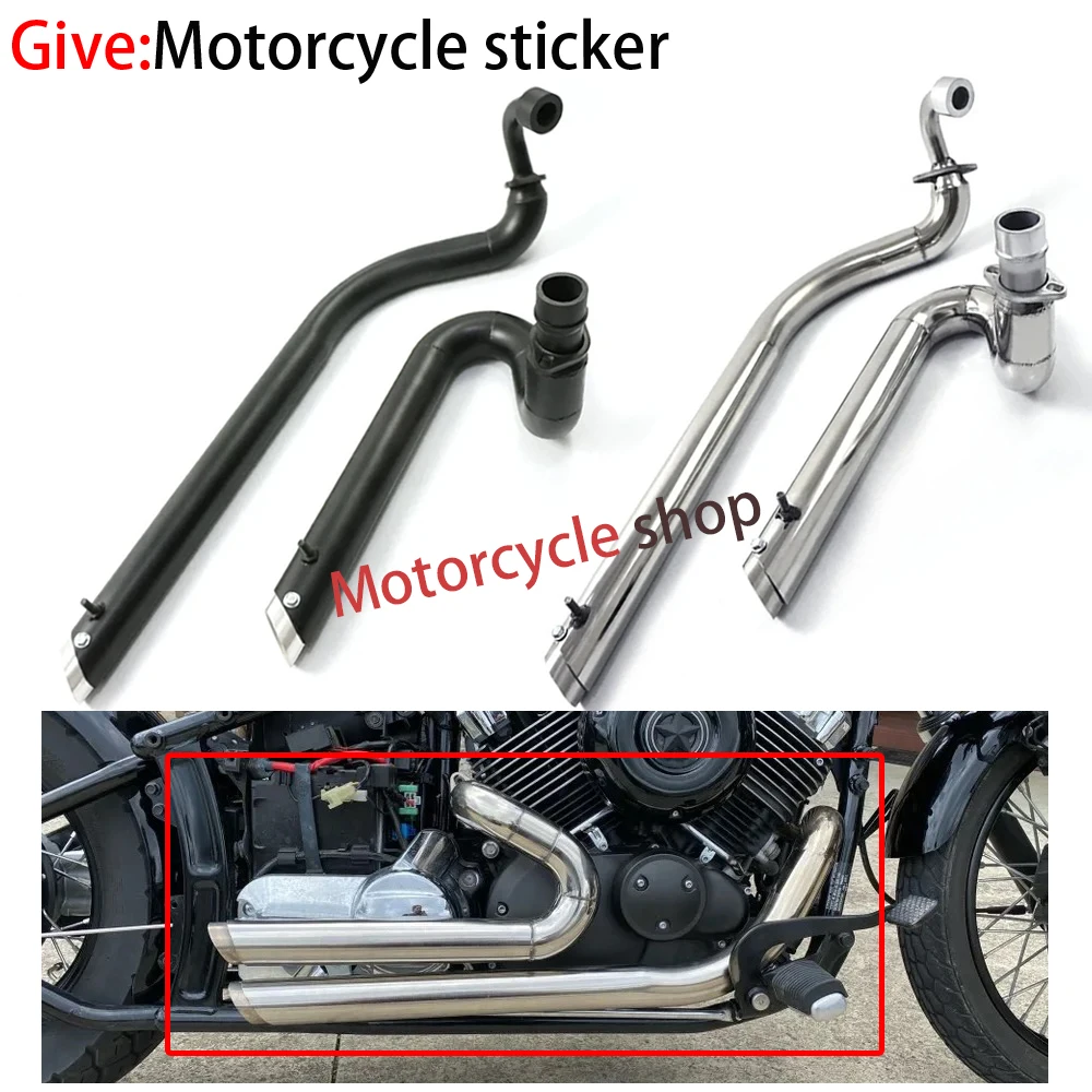 Motorcycle Exhaust Pipe Kit Silencer Mufflers Drag Pipes For Yamaha V-star 650 XVS650 XVS400 DS650 400 650A Drag star 400/650