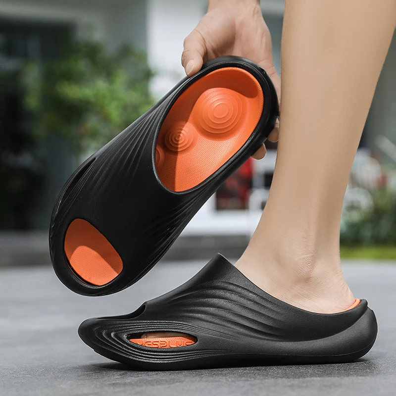 

Massage Slippers, Men's Sports Slippers, Summer New Style, Beach Outdoor Thick-Soled Non-Slip Slippers