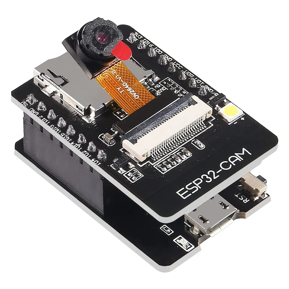 Placa WiFi ESP32-CAM, micro-usb a puerto Serial, con OV2640 CH340G, módulo de cámara de 2MP, ESP32-CAM-MB, 6 unidades