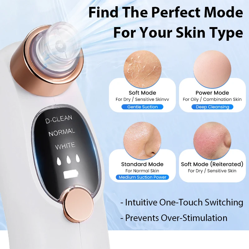 Aspirapolvere per pori per la rimozione dei punti neri, macchina elettrica per la pulizia del viso con micro piccole bolle, ricaricabile tramite USB, per la cura della pelle di bellezza