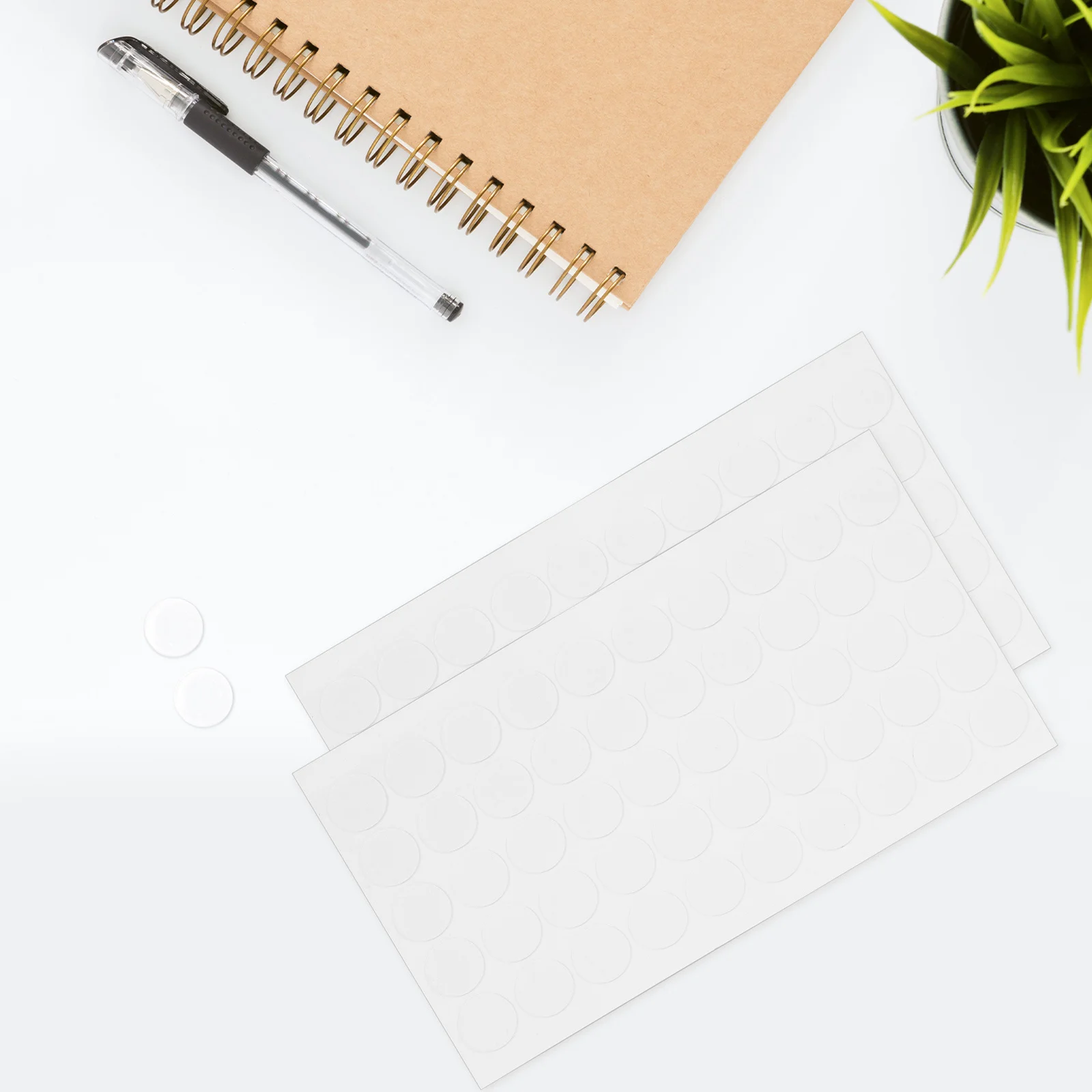 300Pcs Transparent No Trace Sticky Tack 0.59inch Round Double Sided for Posters Crafts Festival Decorations Round Sticky Tack