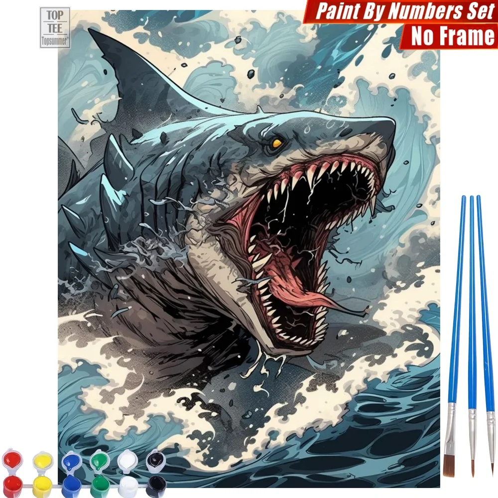 Fierce Open Shark D…