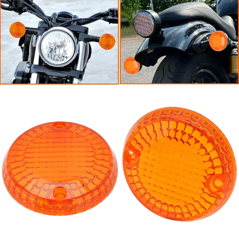 

2Pcs Motorcycle Front/Rear Light Cover Turn Signals Indicators Lens Cover For Yamaha XVS 950 SPEC BOLT 950 2013-Up