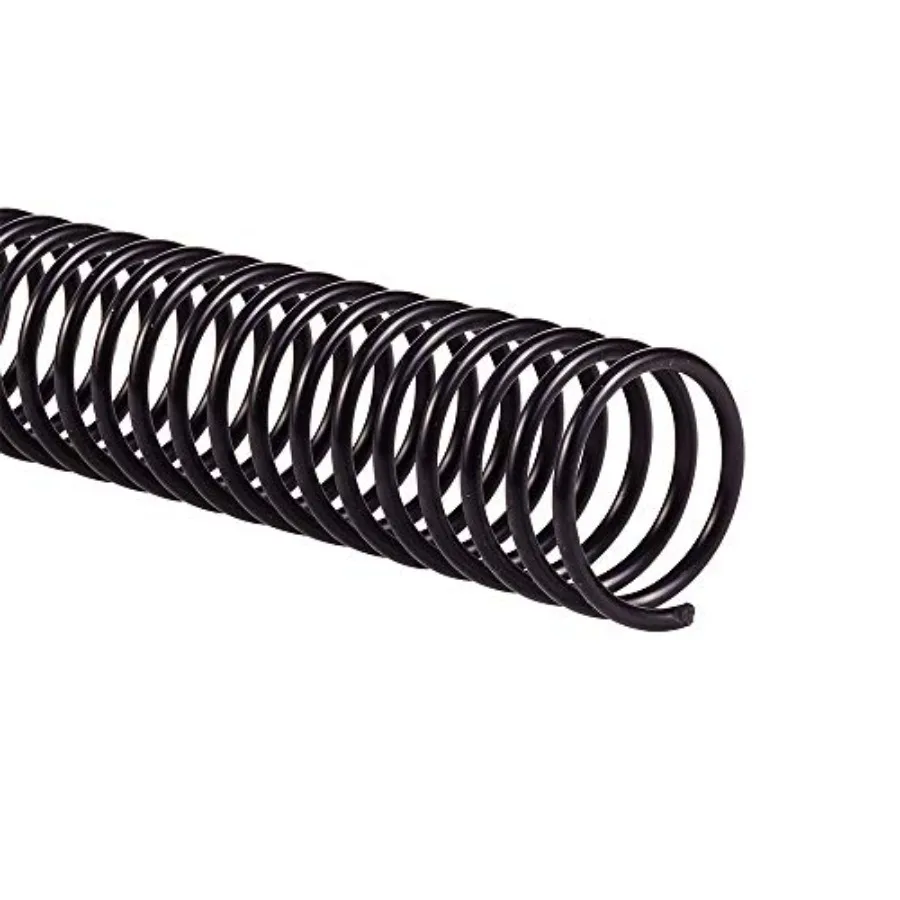 

Binding Spines/ Spirals/ Coils 22mm 175 Sheet Ccity 4:1 pitch Color Coil Black 100 Pack 9665100G