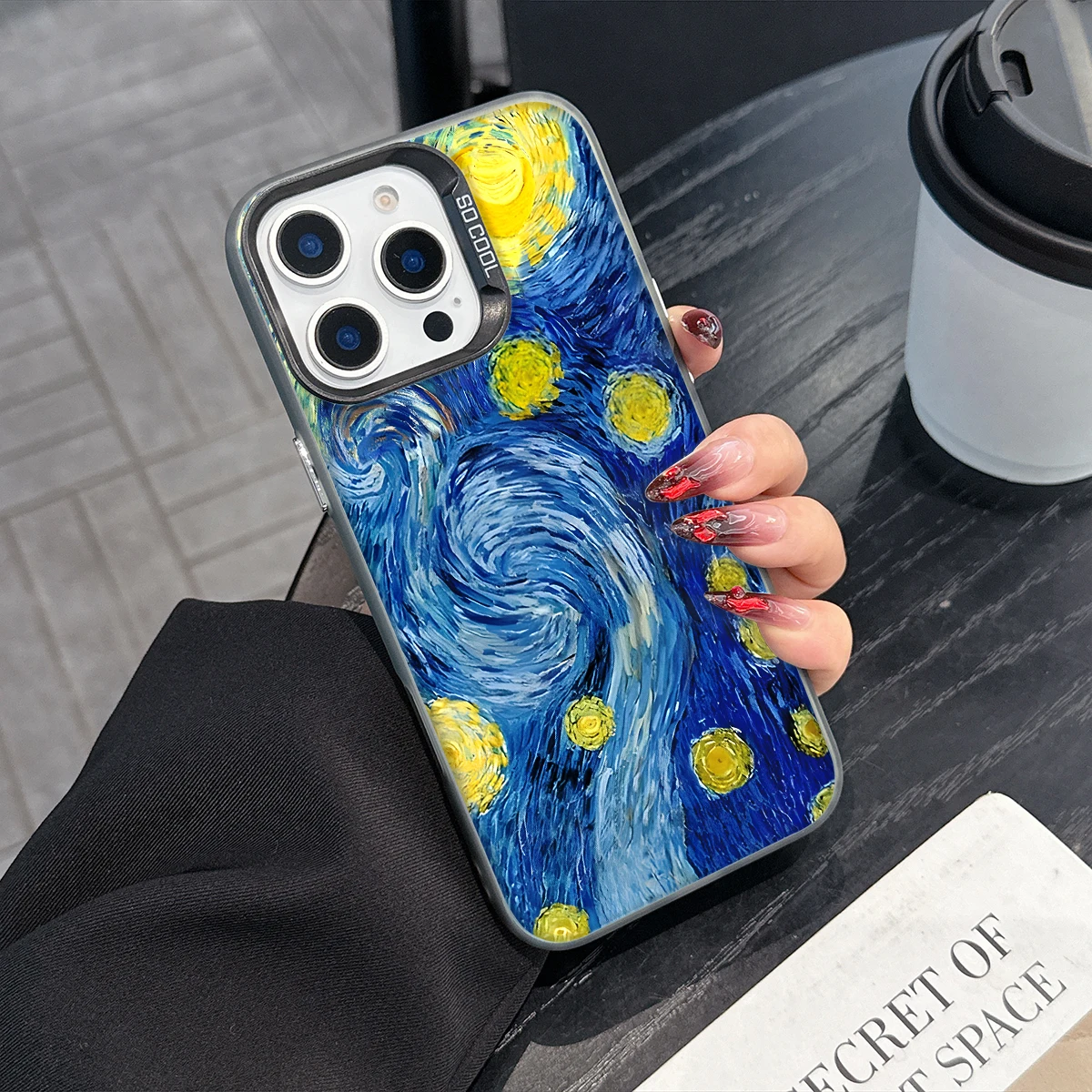 Starry Van Gogh Phone Case for iPhone 17 Air 16 15 14 11 Pro 13 12 Mini Xs 8 7 Matte Laser Bumper Shockproof Coque Cover