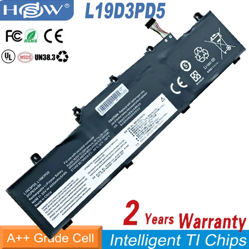 

L19D3PD5 L19M3PD5 Laptop Battery For Lenovo Thinkpad E14 E15 Gen 2/3 Series TP00117A TP00116C 11.1V 45WH 4120mAh