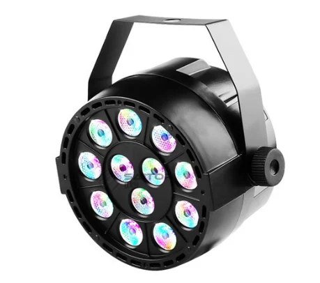 1W 12-eyes 3in1 mini plastic stage light RGB DMX512 led flat par light bar dance floor wedding DJ equipment Bar KTV