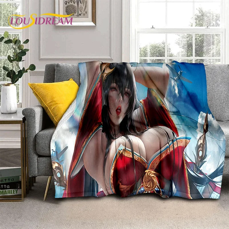 أنيمي لعبة شخصية مثير الدانتيل الفتيات لطيف الكرتون بطانية ، لينة رمي بطانية للمنزل غرفة نوم أريكة تتحول لسرير نزهة غطاء بطانية الاطفال