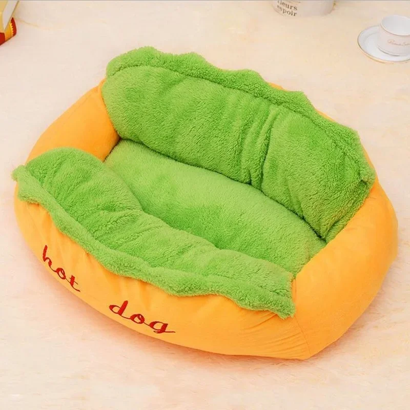 Warm Hot Dog Bed Removable Soft Lounger for Dog Large Hot Sale Washable Elastic Puppy Cat Pet House Sofa Indoor Dog Kennel