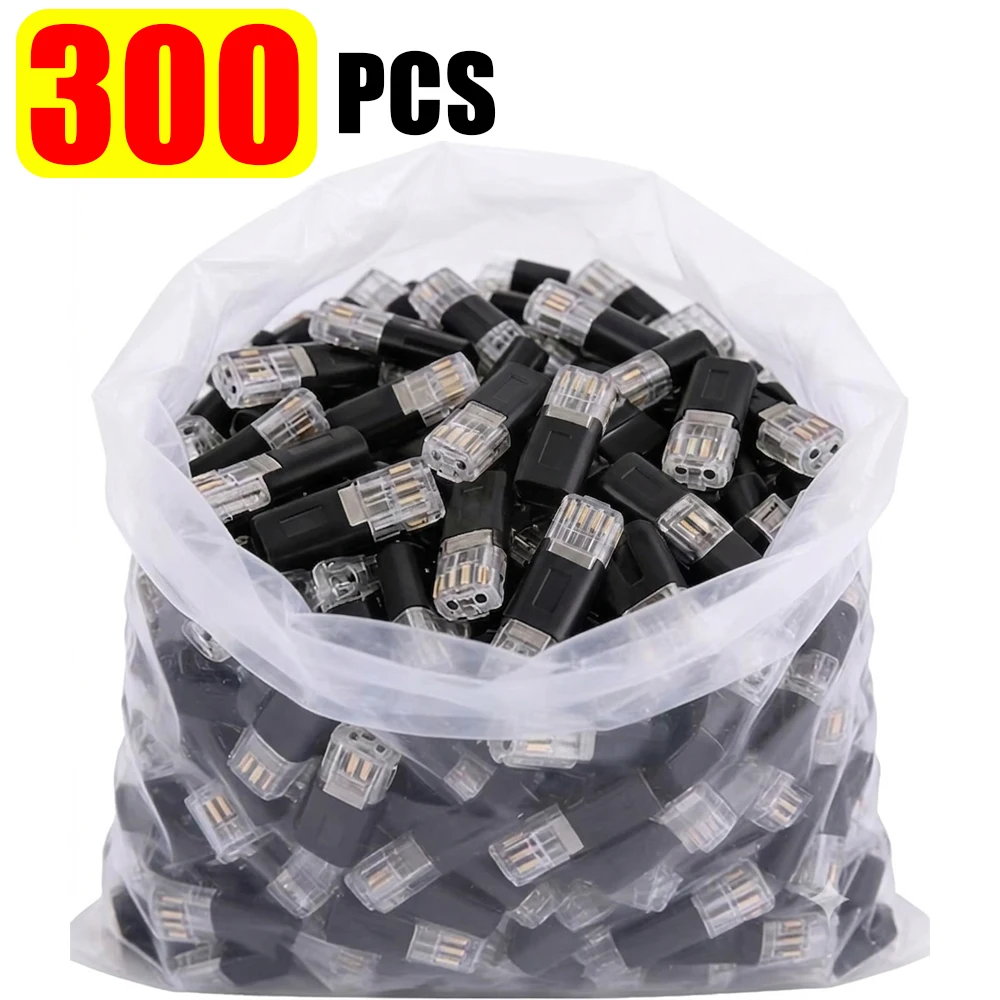 10/300 Stuks D2 Auto Draad Connectors Quick Splice Crimp Terminal Dubbele Draad Plug-In Connector Elektrische Draad Kabel Verbinding tool