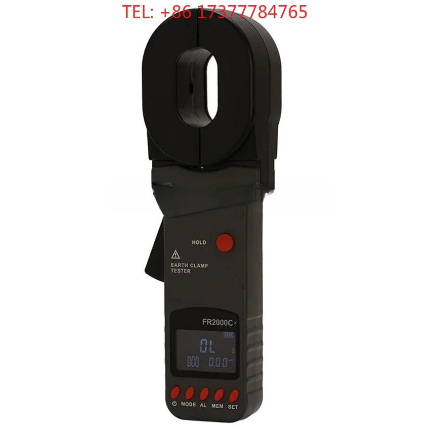 FR 2000 A/B/C+ FR 2000+ Digital Clamp On Ground Earth Resistance Meter Tester Lightning Protection Lightning Ground Tester Meter