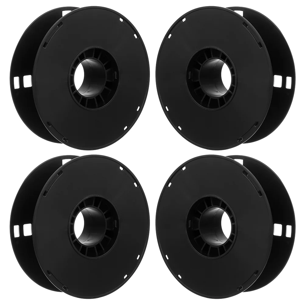 4 Pcs Spool Pay-off Reel Extension Cord Organizers and Storage Wire Wheel Plastic