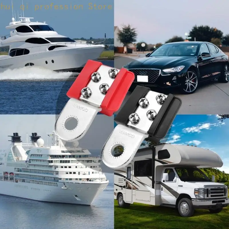 Batterieklemmen-Teilesatz mit Abdeckungen, schnelle Installation für Fahrzeugverkabelungsaufgaben H8WE – Detail 4