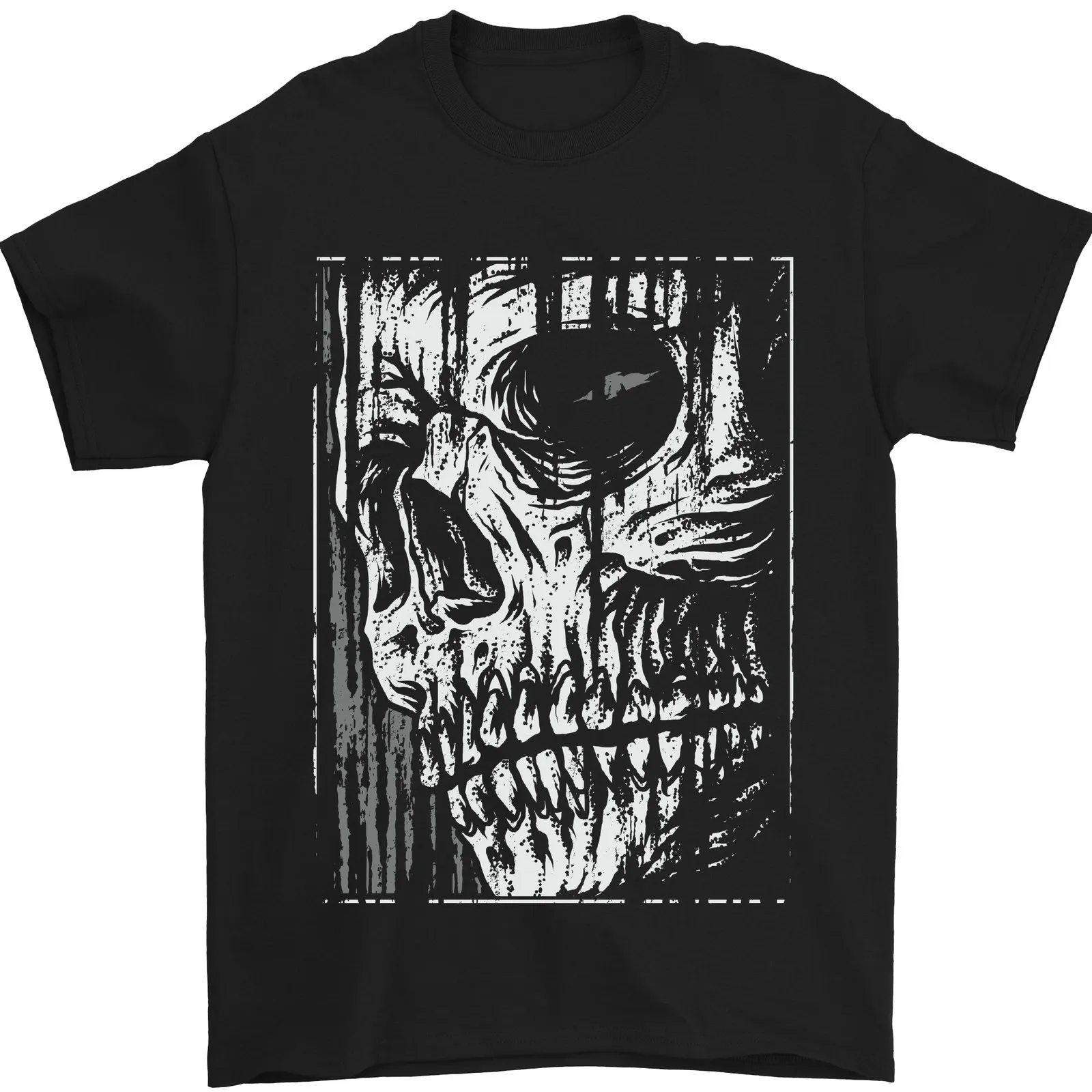 Grim Reaper Skull Gothic Biker Demon Mens T-Shirt 100% Cotton
