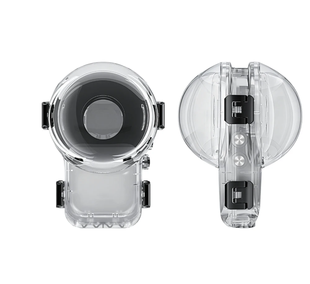 Fully Invisible Diving Shell For Insta360 X6 Camera, Underwater Shooting Waterproof Housing with 2-Claw Expansion Interface