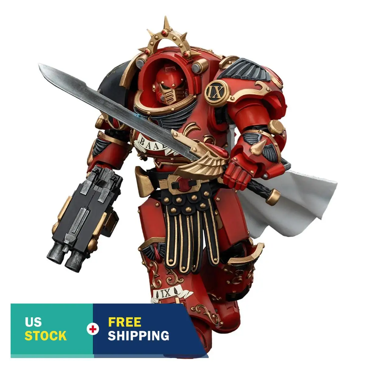 하이플레이 조이토 워해머 호루스 이교도 블러드 엔젤스 군단 프레토르 타르타로스 터미네이터 아머 1/18 액션 피규어