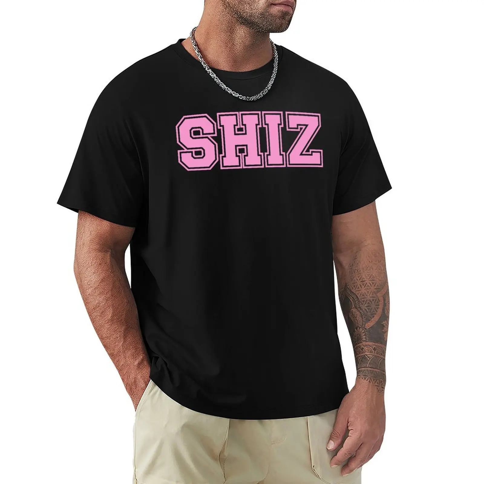 Shiz (Pink) T-Shirt Big and Tall Casual T-Shirt