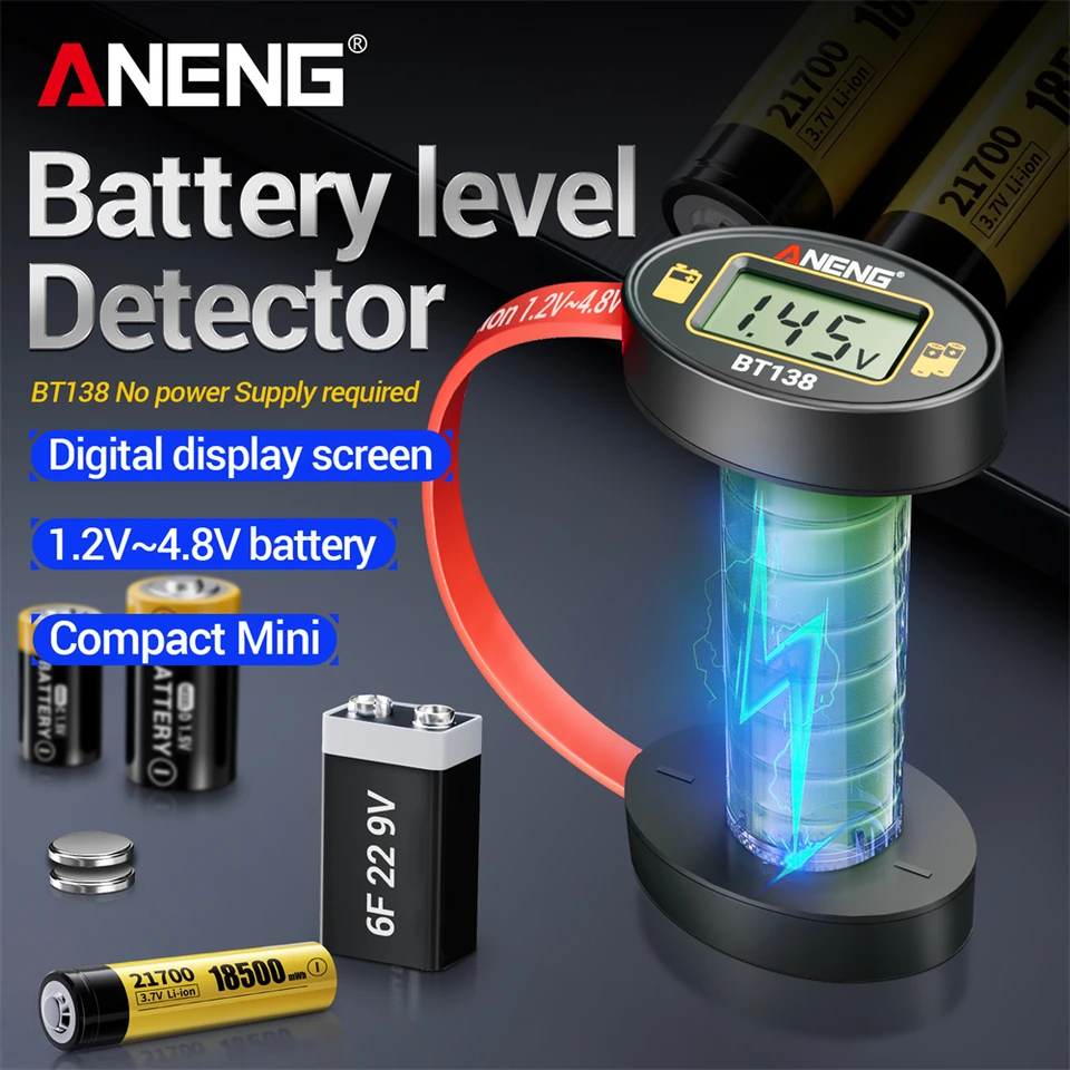 Multímetro digital profesional ANENG SZ303, detección de voltaje AC/DC y resistencia, alta precisión, herramienta de detección eléctrica profesional 4