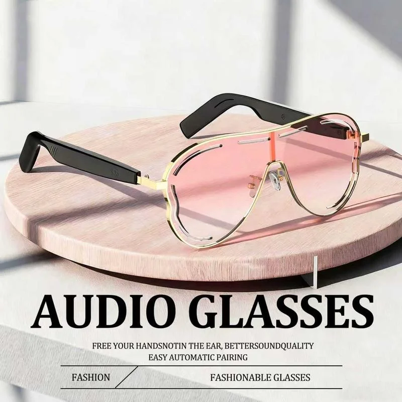 2026 NEW Smart Bluetooth Wearable Wireless Audio Glasses Air Conduction Sunglasses Game UV Resistant Sunglasses