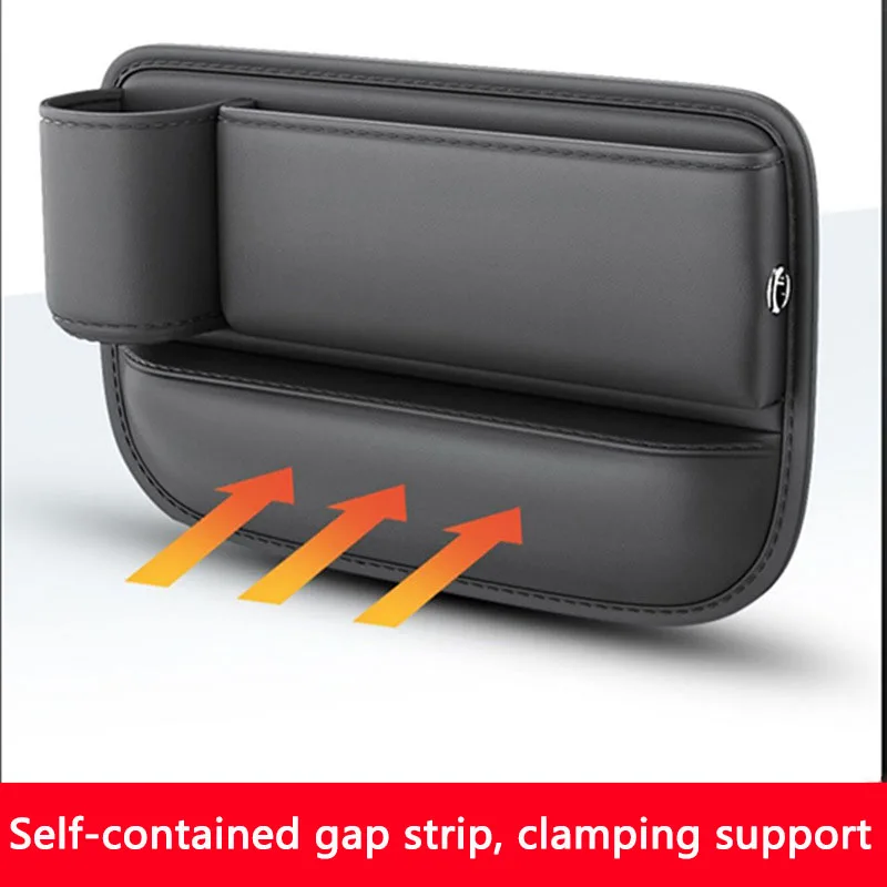 1/2pcs Multifunction Seat Gap Storage Bag for Car Seat Gap Filler with Cup Holder PU Leather Car Interior Crevice Organizers Box